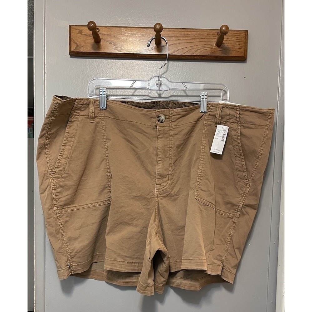 Maurice's Khaki Shorts Mid Rise Nwt Women's Size 24 X 5 - Picture 1 of 4